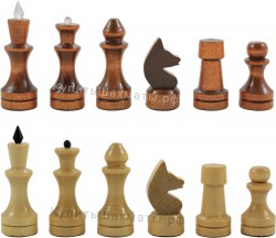 Фигуры деревянные шахматные "Обиходные" без утяжелителя